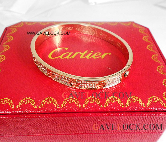 Replica Cartier Love Bracelet Diamond Rose Gold